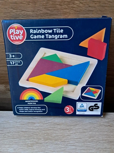 Nib wooden rainbow tile - nib,