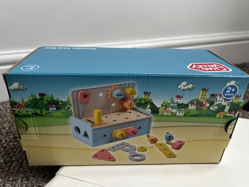 Chad valley wooden tool box - chad,